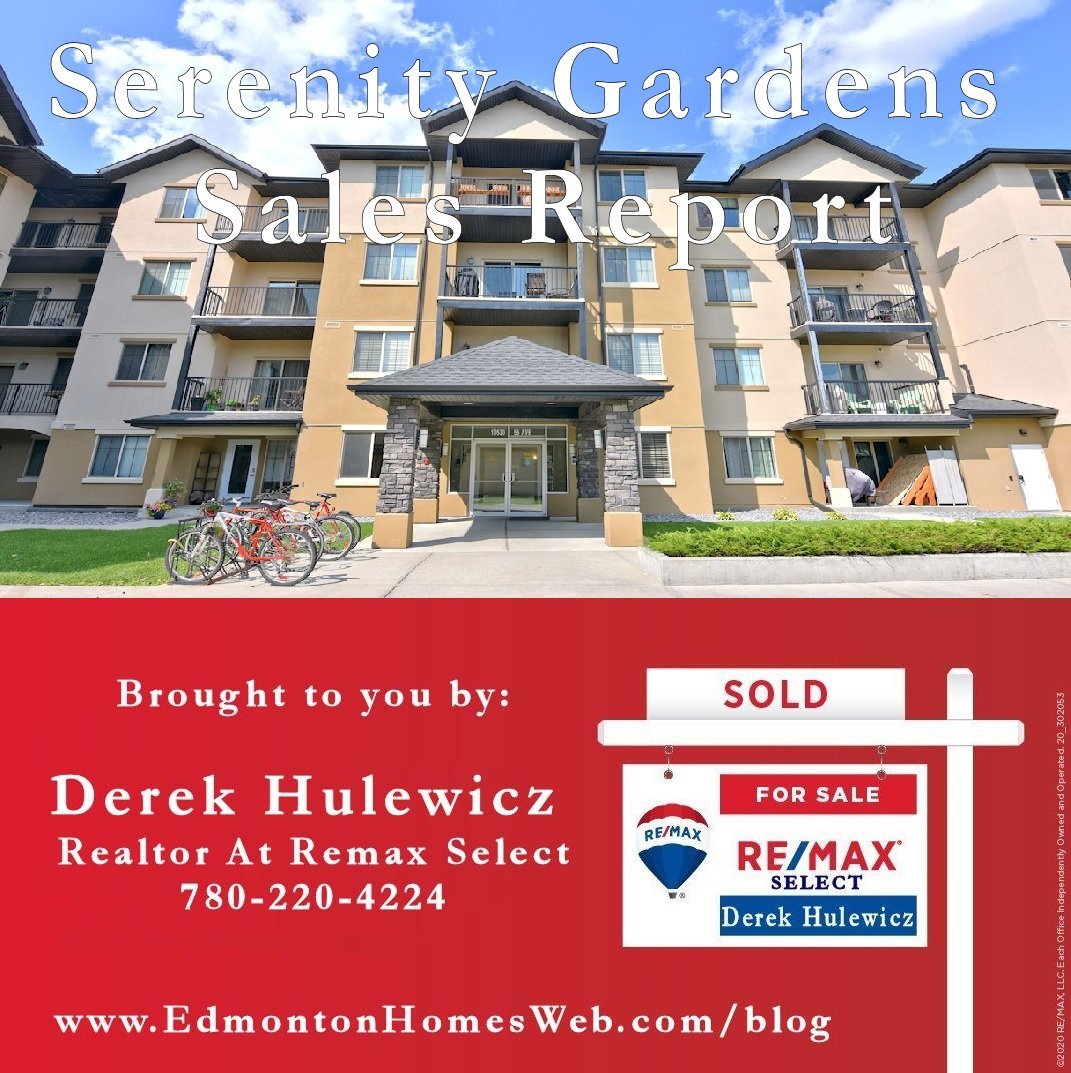 sales report for serenity gardens condos by derek hulewicz remax 